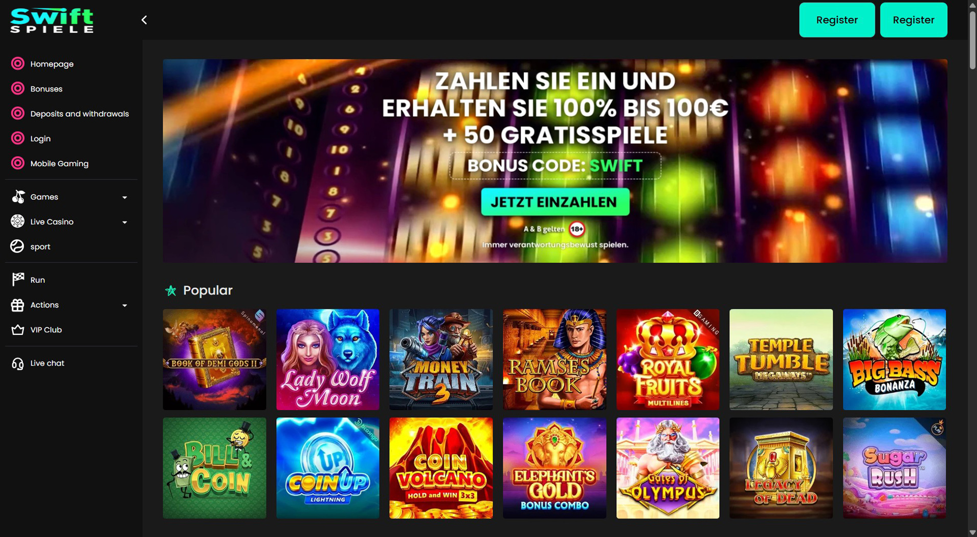6. Swiftspiele- Schnelle Flexepin Casino Auszahlungen